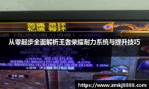 从零起步全面解析王者荣耀耐力系统与提升技巧